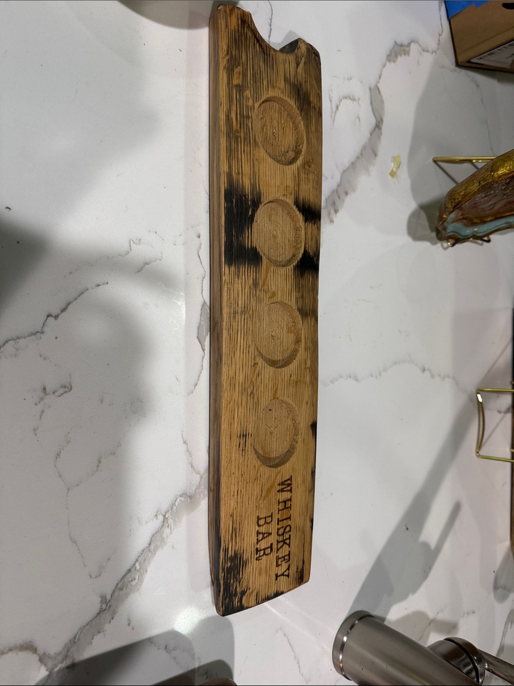 Vintage whiskey Tasters tray